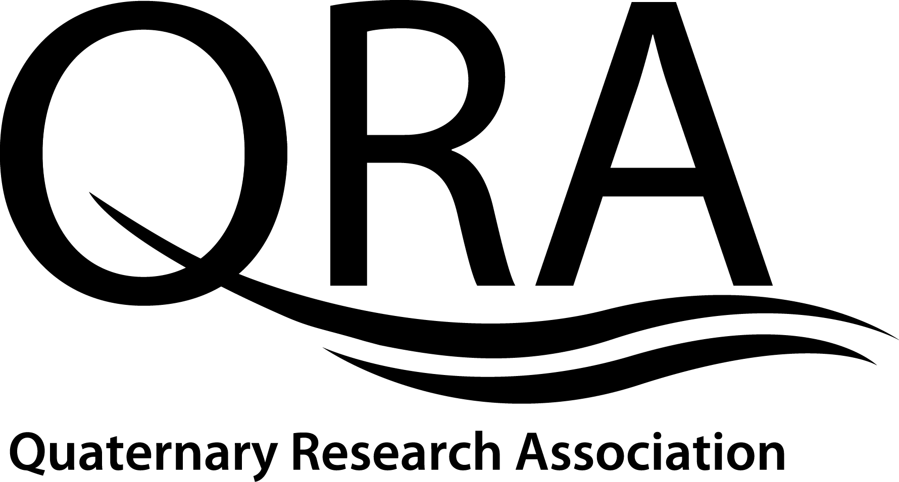 Quaternary Research Association logo - black