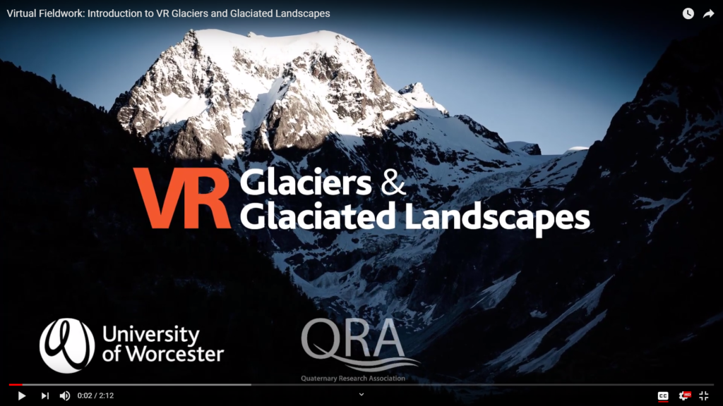 screenshot of VR Glaciers video